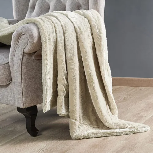 Manta lisa de felpa de piel sintética suave y sedosa con parte trasera de sherpa, manta de lujo cálida y acogedora para sofá, silla, funda de cama,