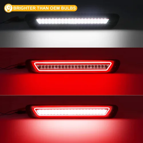 Miniatura 2 de R&F Auto Tercera luz de freno LED de repuesto para Colorado/Canyon (2004-2012) Luces de carga de techo de camioneta, lámpara de freno de montaje B