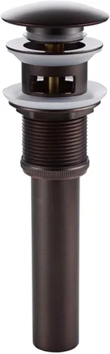 Miniatura 20 de KES Desagüe para lavabo con rebosadero, tapón emergente negro mate, paquete de 2 unidades para lavabo de tocador, tapón de drenaje de metal total