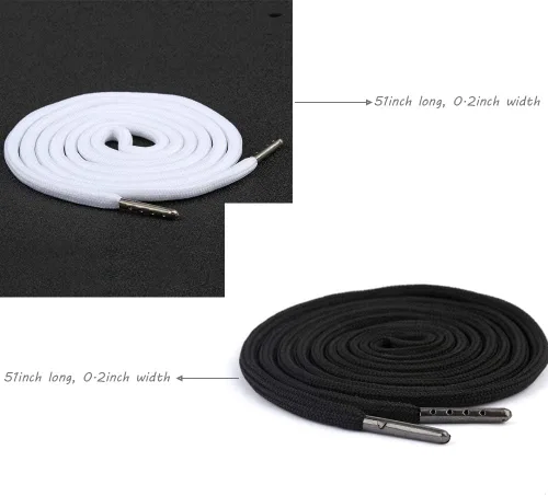 Miniatura 2 de Paquete de 12 cordones de repuesto para pantalones deportivos, pantalones cortos, sudaderas con cordón y cierres de cordón de 51 pulgadas de largo