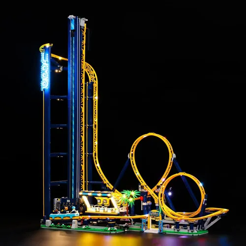 Miniatura 9 de Kit de luz LED RC compatible con Lego 10303, kit de iluminación decorativa para (Loop Coaster 10303) modelo de bloques de construcción
