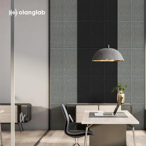 Miniatura 9 de Olanglab Paneles de Pared Acústicos de Fibra de Vidrio Paquete de 4, Paneles de Sonido de 11.8'' x 23.6'', Paneles Insonorizantes Envueltos en Tela