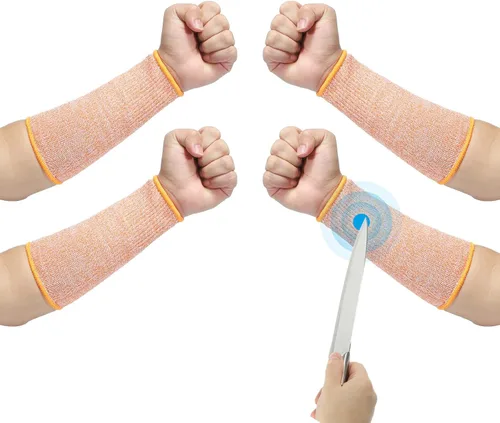PATIKIL Mangas protectoras de seguridad para brazo resistente a los cortes Mangas de antebrazo Manga HPPE Nivel 5 Protección para piel fina y