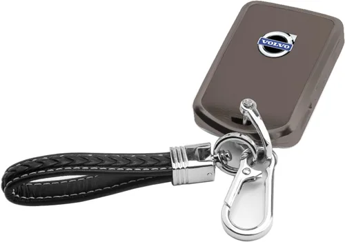 Miniatura 12 de Funda de llavero de aleación de metal, compatible con Volvo 4 botones C30 S60 S80 S90 XC40 XC60 XC70 XC90 V90 llavero, funda de TPU azul, Goma