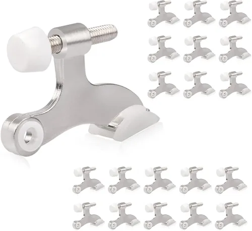 Miniatura 7 de HOMOTEK Paquete de 20 topes de puerta con pasador de bisagra, topes de bisagra para la parte superior de la puerta, tope de puerta ajustable de lujo