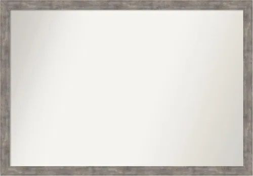 Miniatura 19 de Amanti Art Silver Bathroom Mirror for Over Sink, 24x49 Custom Made Marred Pewter Rectangle Vanity Mirror, Oversize Casual Wood Frame, Hangs Estaño