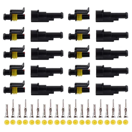 Miniatura 15 de MUYI - Conector de terminal de serie de cable impermeable de 1.5mm (Conector de 1-4 pines (384 piezas))