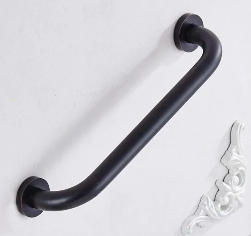 Miniatura 2 de ELLO&ALLO Barra de agarre de ducha de baño de bronce aceitado, pasamanos de baño para cuidado del hogar (12 pulgadas)