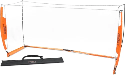 Bownet - Portería de fútbol portátil con red - Portería de fútbol plegable emergente para entrenamiento y práctica - Marco de metal duradero