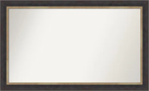 Miniatura 417 de Amanti Art Espejo personalizado, espejo de baño negro Astor, espejo de pared o espejo de tocador de baño sobre el fregadero (25 x 25 pulgadas)