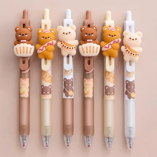 Miniatura 5 de Bolígrafos de gel retráctiles para niña, bolígrafos de tinta de gel negra, bolígrafo de gel kawaii, bolígrafo extra fino de 0.020 in, perfectos