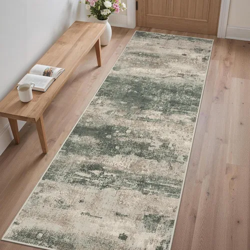 Miniatura 17 de GENIMO Alfombra antideslizante de 2 x 6 pies, lavable para pasillos de cocina, alfombras de cocina modernas abstractas, alfombra ligera de pelo bajo