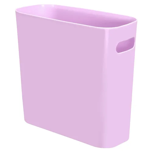 Youngever Cubo de basura delgado de 1.5 galones, contenedor de basura de plástico, cubo de basura pequeño con asas para hogar, oficina, sala de