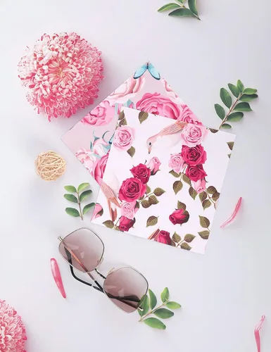 Miniatura 3 de 6 piezas de paños de limpieza de gafas engrosados con diseño elegante de flores, paños de microfibra multicolores para lentes de anteojos, toallitas