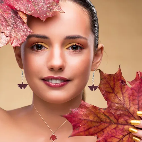 Miniatura 5 de 150 dijes de Acción de Gracias a granel para fabricación de joyas, otoño, hoja de arce, calabaza, pavo, colgantes de otoño, pulseras, collares