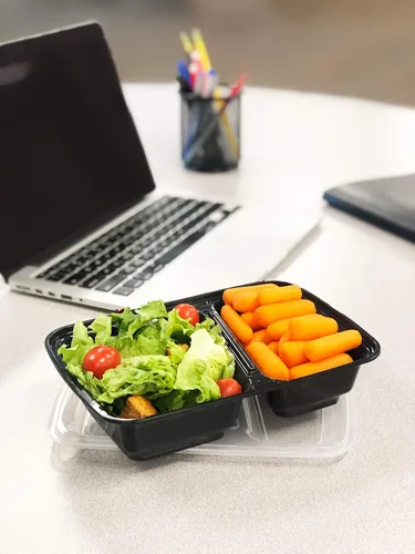 Miniatura 5 de Reli. Contenedores de preparación de comidas de 30 onzas (paquete de 50) - Cajas de comida para llevar y llevar con tapas