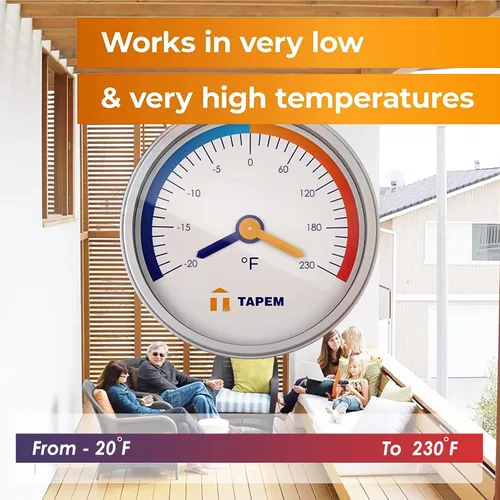 Miniatura 6 de Cinta para Viguetas de Terraza de 1-5/8" x 50', Paquete de 8 Cintas Impermeables de Butilo para Terraza, Cinta Autoadhesiva Resistente a