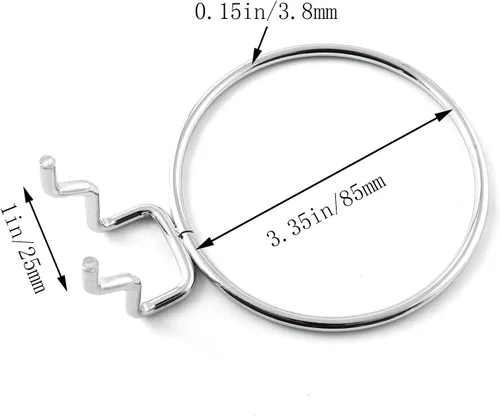 Miniatura 4 de Contenedores para tablero de clavijas con anillos, 4 unidades, portavasos, contenedor para gancho para cocina, lavandería, herramienta organizadora