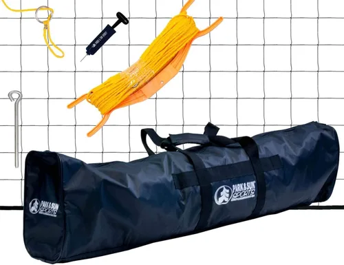 Miniatura 5 de Park & Sun Spiker Sport Portable Outdoor Volleyball Net System – Blue Net, Regulation Size 32' L x 3' H, Adjustable Height, Lightweight, Includes