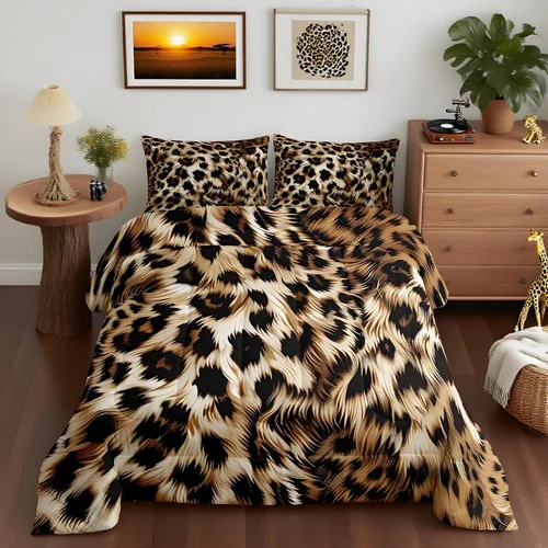 Miniatura 42 de Feelyou Juego de edredón de perezoso lindo juego de ropa de cama para niños y niñas, juego de edredón de mariposa de galaxia, hojas botánicas