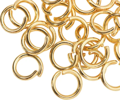 Miniatura 7 de DanLingJewelry 1000 anillos de salto abiertos de acero inoxidable 304 calibre 17 de 0.394 in para hacer joyas, conectores de joyería, encontrar