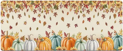 Miniatura 7 de Tapete de baño con hojas de calabaza de otoño, antideslizante, de secado rápido y absorbente, de tierra de diatomeas, para fregadero de cocina