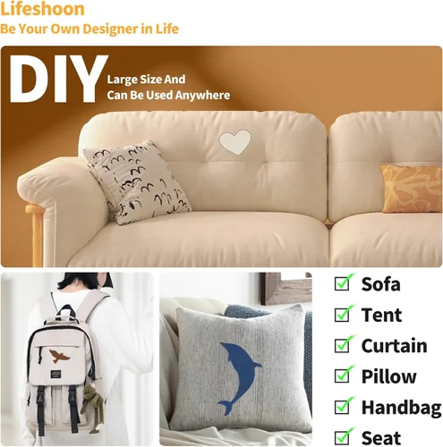 Miniatura 4 de Fabric Repair Patches, Canvas Self-Adhesive Fabric Patches Tape Durable, DIY Large Canvas Repair for Sofa, Couches, Furniture, Chair, Clothing