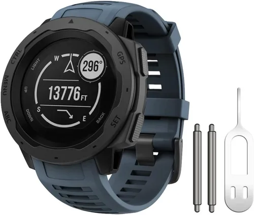 Miniatura 37 de NotoCity Correa de repuesto para Garmin Instinct, correa de repuesto de silicona suave, solo compatible con Instinct Sports GPS Smart Watch
