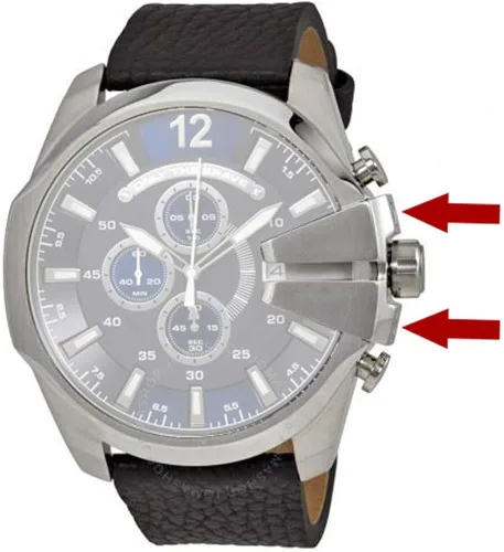 Miniatura 3 de Tornillo de acero para reloj de cronógrafo diésel para hombre reloj corona puente protector tornillo
