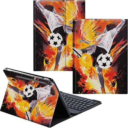 Miniatura 69 de Para Samsung Galaxy Tab S6 Lite Funda 2022/2020 Teclado Inalámbrico Desmontable Y Cubierta De Soporte De Cuero PU Funda Protectora Para Samsung