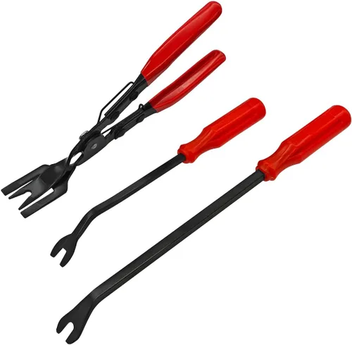 Miniatura 7 de AUCELI Juego de 3 alicates de clip, kit de herramientas de extracción de moldura automática, herramienta de palanca para quitar sujetadores de panel