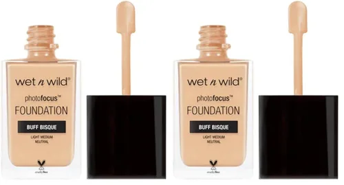 Miniatura 10 de wet n wild - Base líquida Photo Focus con acabado mate Buff Bisque, vegana y libre de crueldad animal