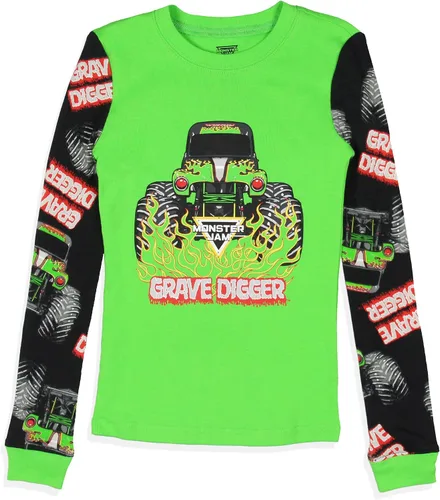 Miniatura 2 de INTIMO Monster Jam - Conjunto de pijama de manga larga para niño, diseño de camión