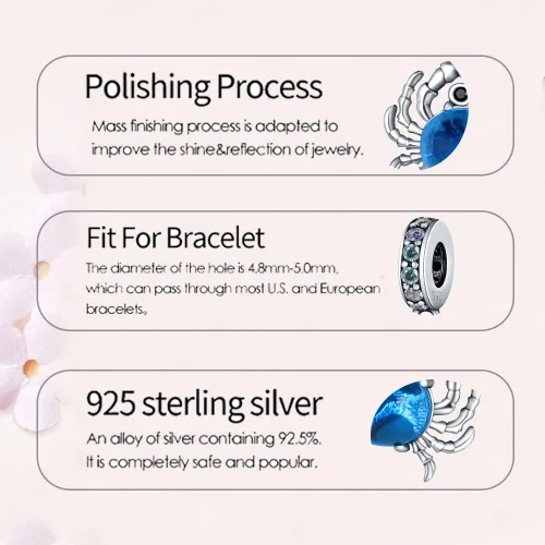 Miniatura 34 de LNQOBU Happy Life - Colgante para pulseras de abalorios, plata de ley 925 para mujer (con un espaciador de cuentas)