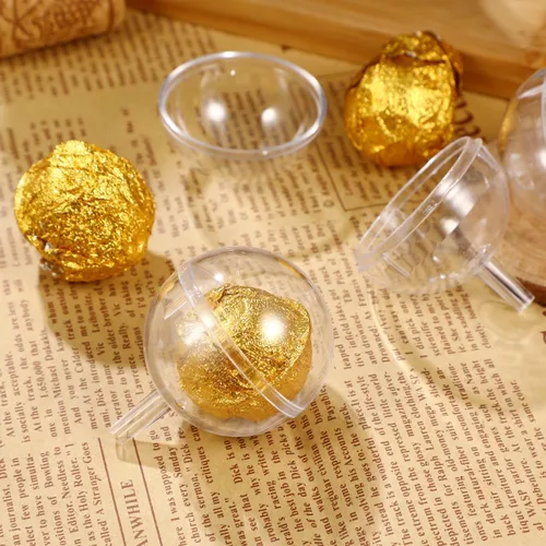 Miniatura 6 de 100 unidades de soporte transparente para cajas de chocolate, soporte para ramo de bolas de chocolate, contenedor de paletas de plástico redondo