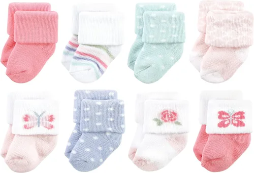 Miniatura 30 de Hudson Baby - Calcetines de algodón para bebés recién nacidos y Terry para niñas bebés