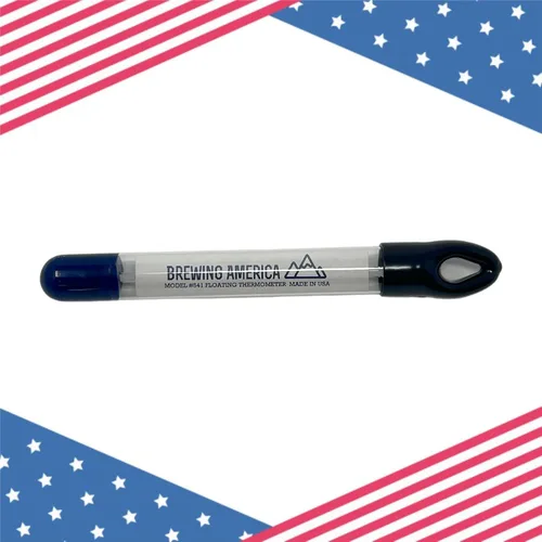 Miniatura 4 de Brewing America Termómetro flotante de vidrio Homebrew Cerveza Vinificación 0-122F Hecho en EE. UU