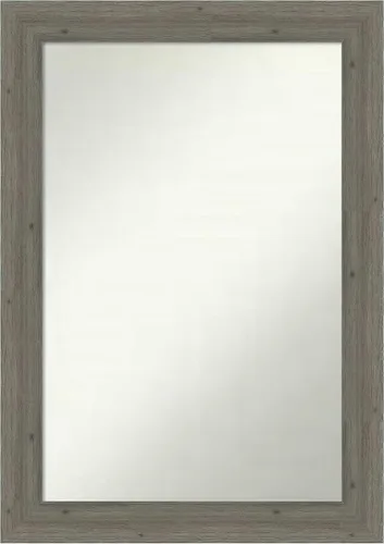 Miniatura 79 de Amanti Art Espejo de pared personalizado no biselado (24.5 x 24.5 pulgadas), marco gris marrón alta, varios tamaños personalizados, espejo de baño