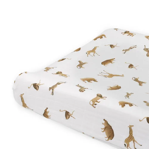 Little Unicorn Funda para cambiador para recién nacidos y bebés, tela de muselina suave y transpirable, funda para cambiador de pañales para bebés