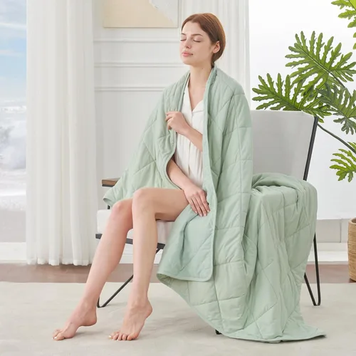 Miniatura 19 de Manta refrescante Cozy Bliss para personas que duermen calientes tamaño Queen, Q-Max 0.45 Confort refrescante, mantas frías para sudores nocturnos