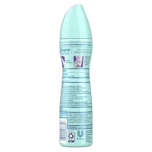 Miniatura 2 de Degree Desodorante antitranspirante en aerosol seco 72 horas de protección contra el sudor y el olor, desodorante lavanda y lirio acuático