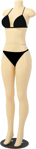 Maniquí femenino sin cabeza y sin brazos de 63 pulgadas, modelo de cuerpo humano realista, maniquí de exhibición de estilo brasileño, soporte de