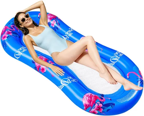 Miniatura 9 de ZHUYNXIR Flotador de piscina para adultos, hamaca flotante, balsas inflables, sofá de aire para piscina, cama flotante, tumbado en él, todo tu Pájaro