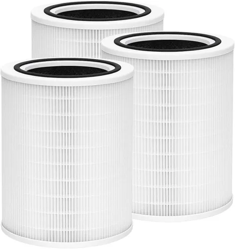 Miniatura 7 de Nispira 12010 Filtro de repuesto para purificador de aire grande Clorox 11010 11011 3 en 1 con carbón activado HEPA verdadero que elimina humo
