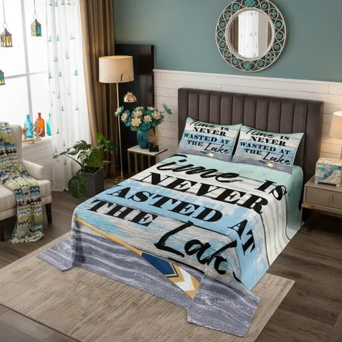 Miniatura 28 de Castle Fairy Shark Kids Bedspread Twin Size,3D Shark Bule Underwater World Coverlet Set,Boys Girls Bedroom Decor,Marine Life Quilted Coverlet,Ocean