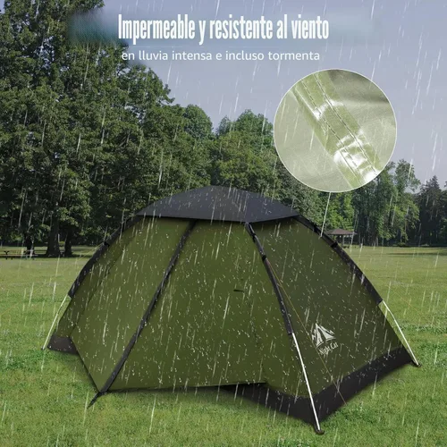 Miniatura 4 de Night Cat Tienda de Campaña para Mochileros para Una o Dos Personas, Liviana, Impermeable, para Acampar, Senderismo, para Adultos, Niños, Scouts
