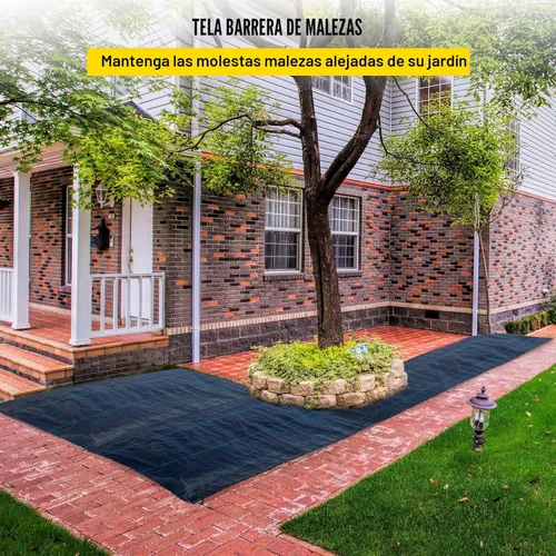 Miniatura 2 de Happybuy - Funda para suelo de tela geotextil resistente, no tejida para invernadero comercial, jardín, barrera, tapete para bloqueo