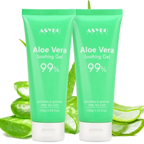 Miniatura 9 de Gel de aloe vera de 200 x 0.1 fl oz, 99% orgánico puro aloe vera hidratante facial y corporal, crema de aloe natural para piel seca, quemaduras