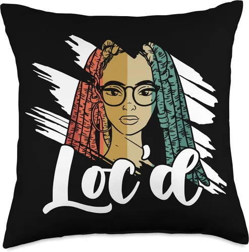 Miniatura 5 de Locs Afro Dreadlocks Love Natural Beauty Hair It's the Locs for Me-Afro Hair - Almohada negra americana africana, 16 x 16 pulgadas, multicolor