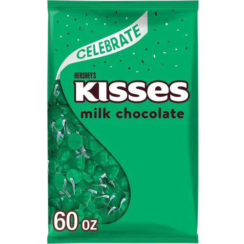 HERSHEY'S KISSES - Bolsa a granel de chocolate con leche, 60 onzas
